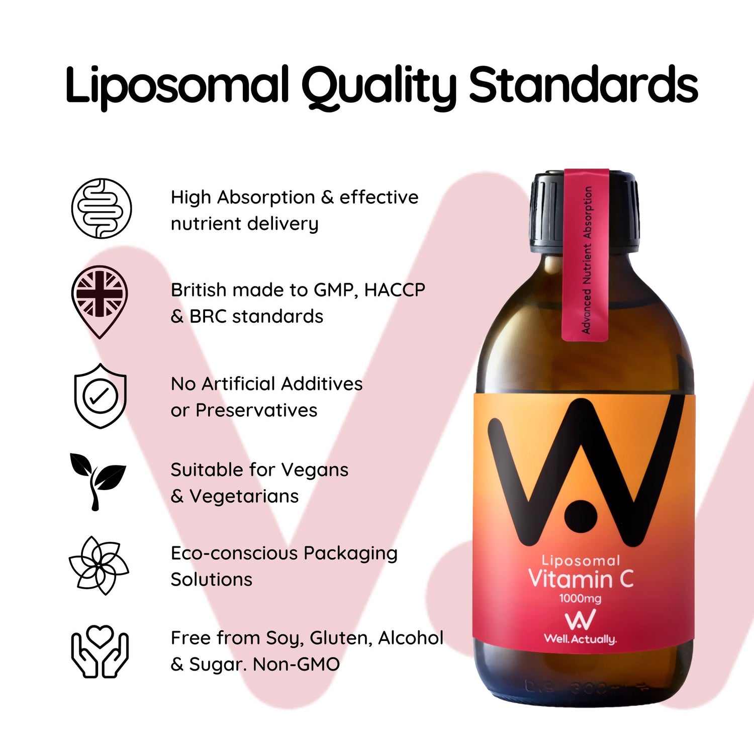 LIMITED EDITION! Liposomal Vitamin C Liquid - 1000mg - Up To 60 Servings - Blood Orange & Cranberry Flavour