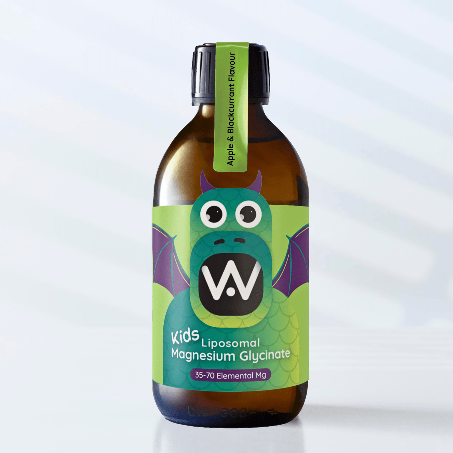 *NEW!* Kids Liposomal Magnesium Glycinate Liquid - 35 - 70mg - Apple & Blackcurrant Flavour - 250ml