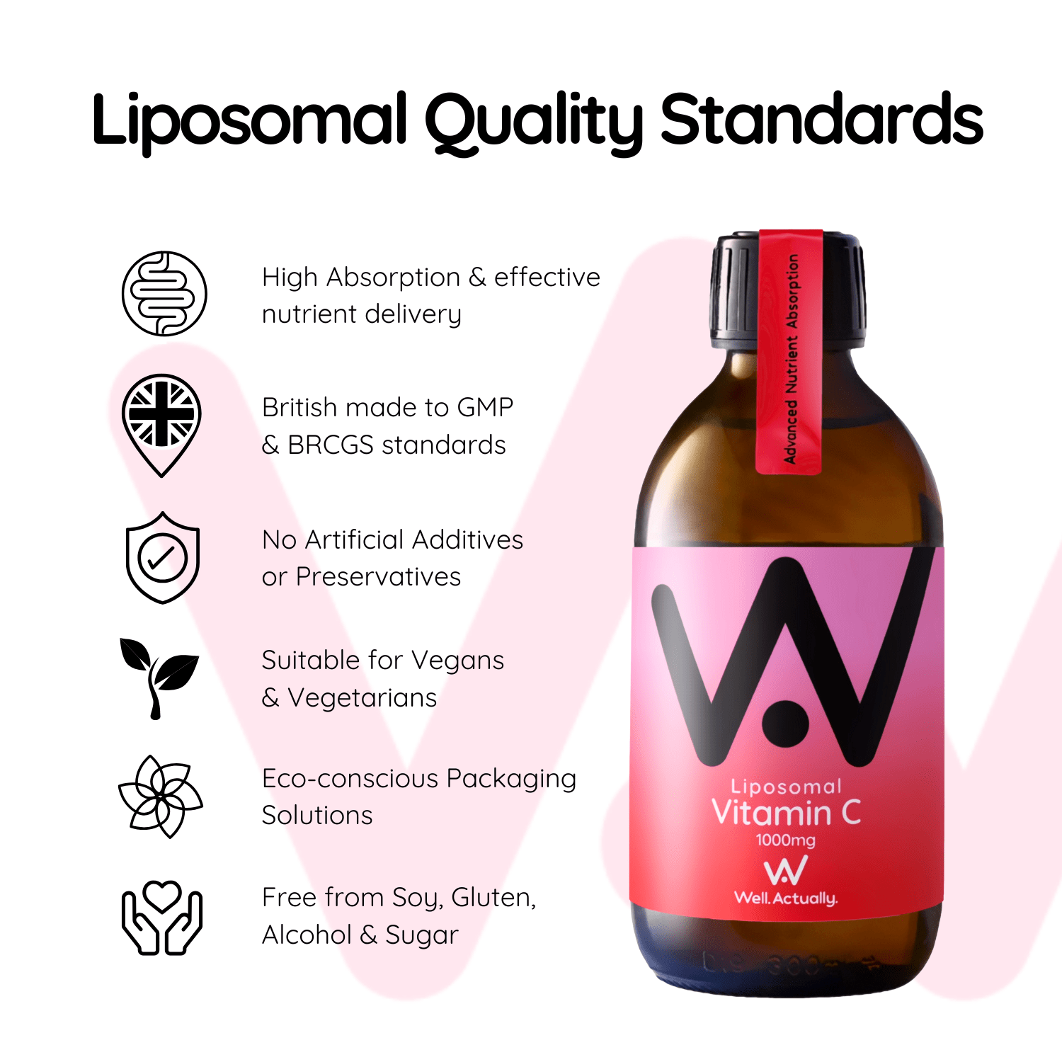 *NEW* Liposomal Vitamin C Liquid - 1000mg - 50 Servings - Strawberry & Lychee Flavour