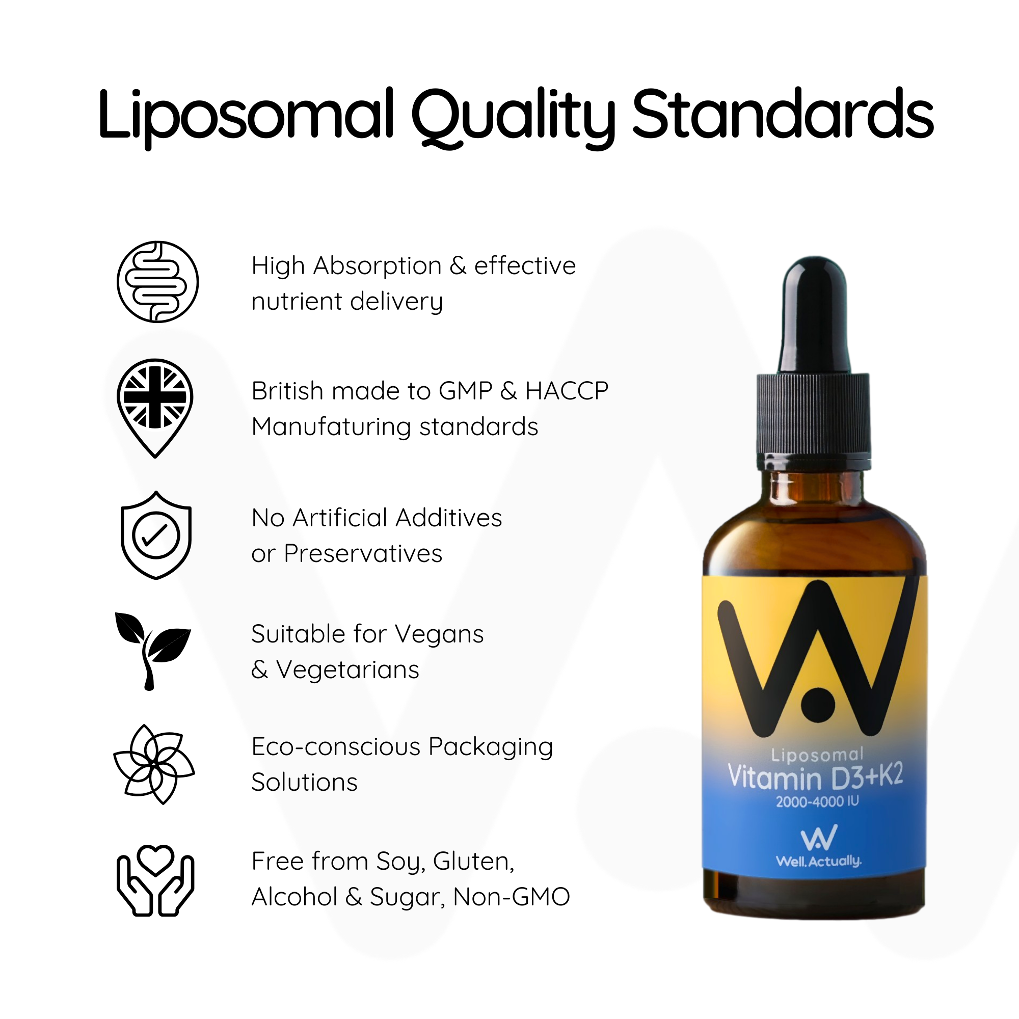 Liposomal Vitamin D3 &amp; K2 Liquid Pipette - 2000 to 4000IU - Up to 120 Servings - Orange &amp; Mango or Summer Citrus Flavour