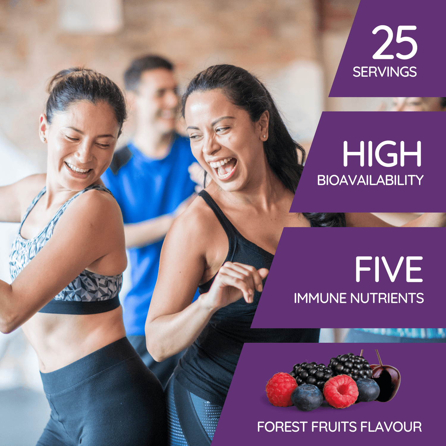 Liposomal Advanced Immune Support - Elderberry, Vitamins C, D3, K2 + Zinc - Forest Fruits Flavour - 250ml