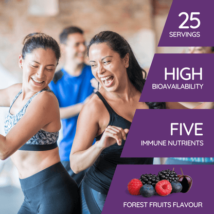 Liposomal Advanced Immune Support - Elderberry, Vitamins C, D3, K2 + Zinc - Forest Fruits Flavour - 250ml