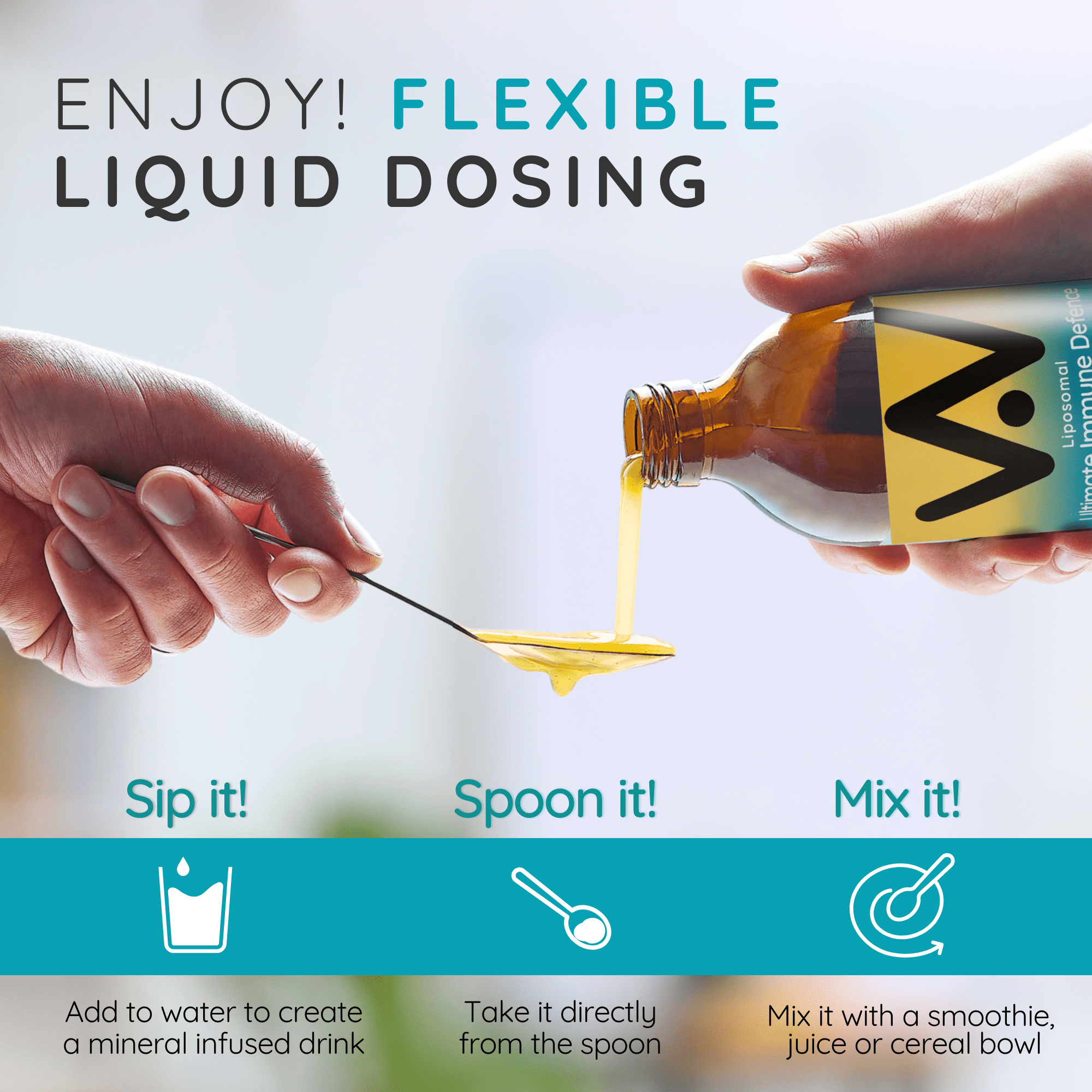 Liposomal Advanced Immune Support - Vitamins C, D3, K2 + Zinc - Tropical Zest Flavour - 250ml