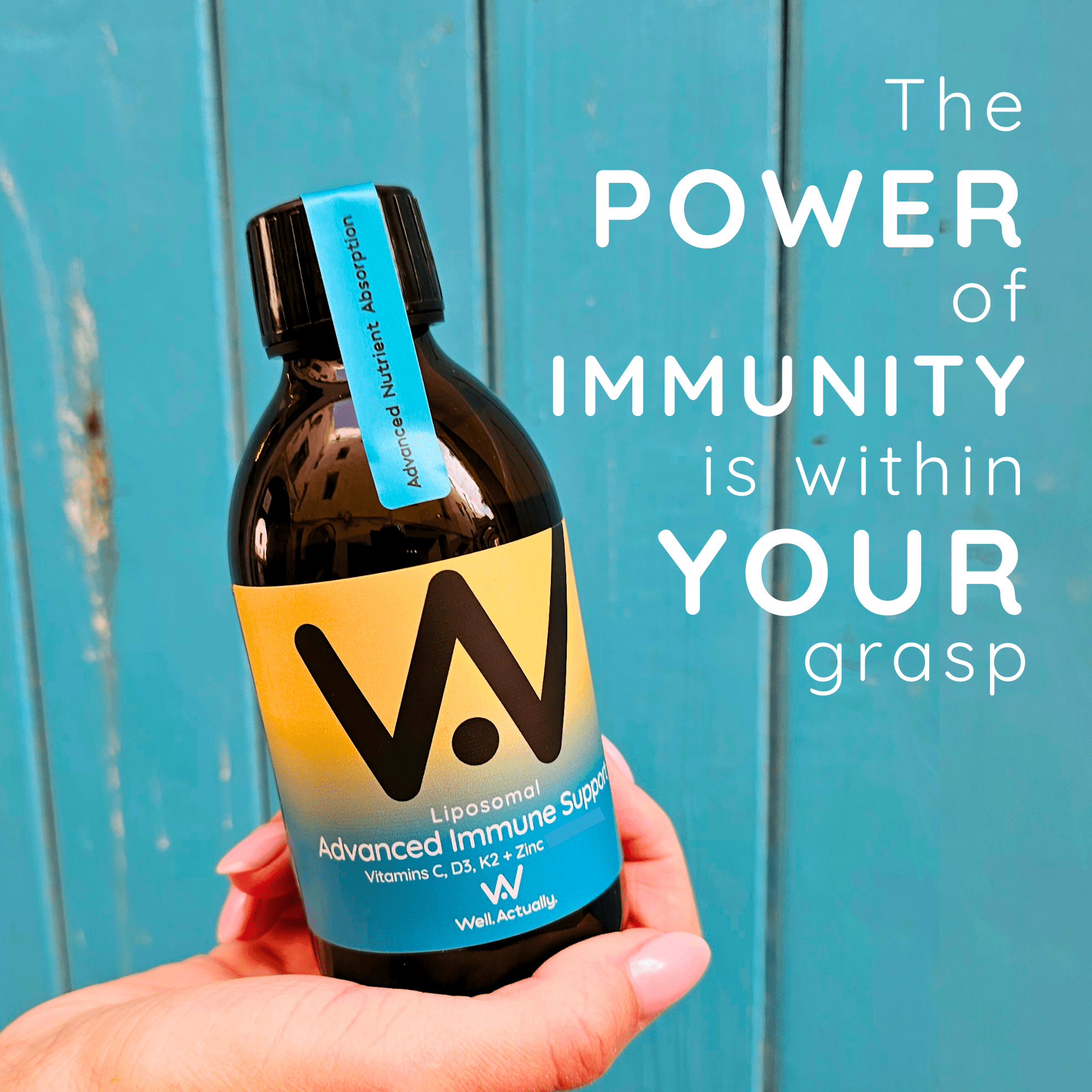 Liposomal Advanced Immune Support - Vitamins C, D3, K2 + Zinc - Tropical Zest Flavour - 250ml