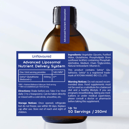 Liposomal Glutathione Liquid - PURE - 500mg Setria Glutathione - Unflavoured Well-actually.co.uk Liposomal Glutathione Liquid - PURE - 500mg Setria Glutathione - Unflavoured Well-actually.co.uk