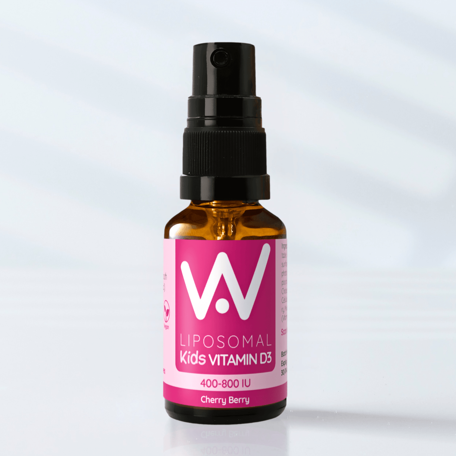 *NEW!* Kids Liposomal Vitamin D3 Oral Spray - 400 to 800IU - Cherry Berry or Orange Burst Flavour