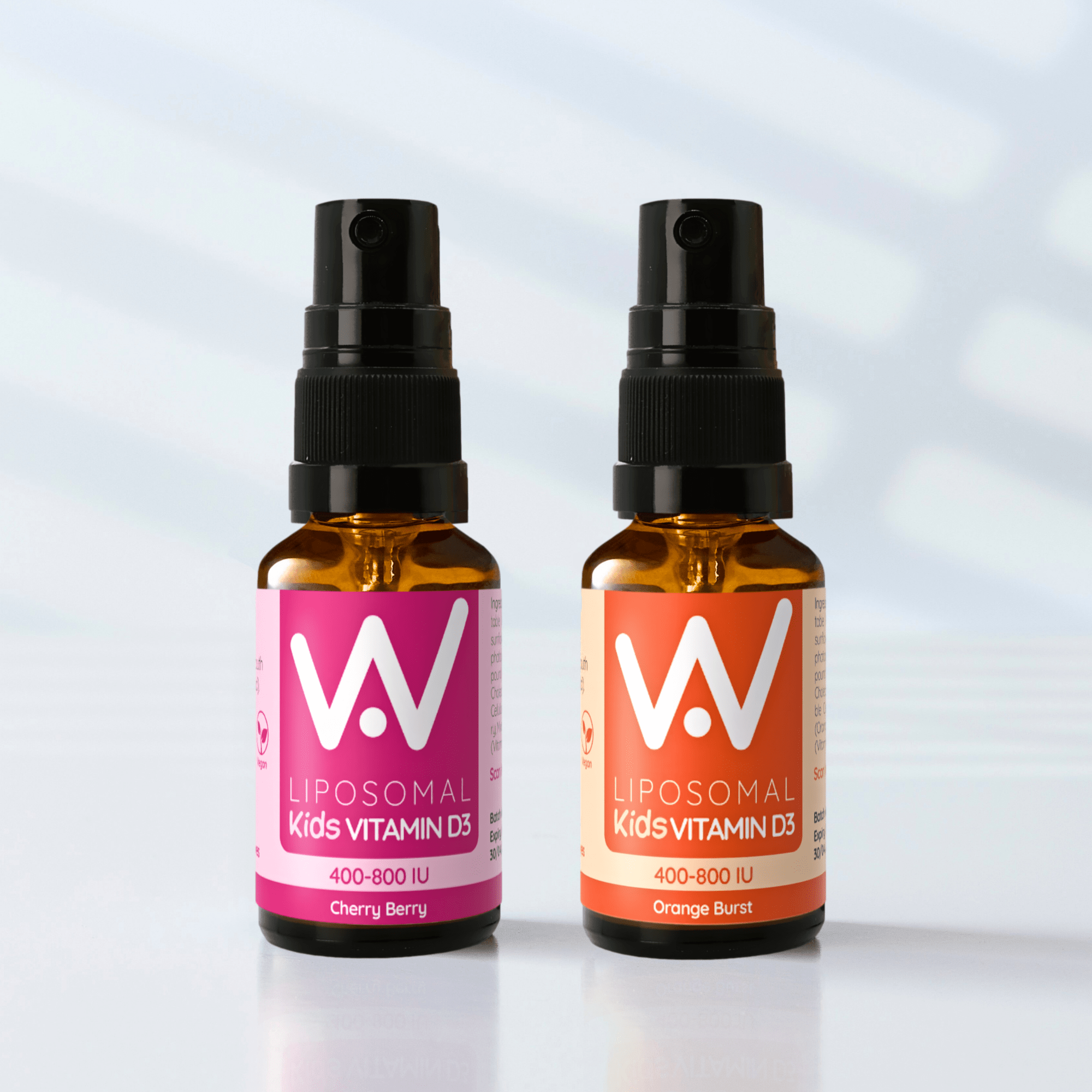 *NEW!* Kids Liposomal Vitamin D3 Oral Spray - 400 to 800IU - Cherry Berry or Orange Burst Flavour