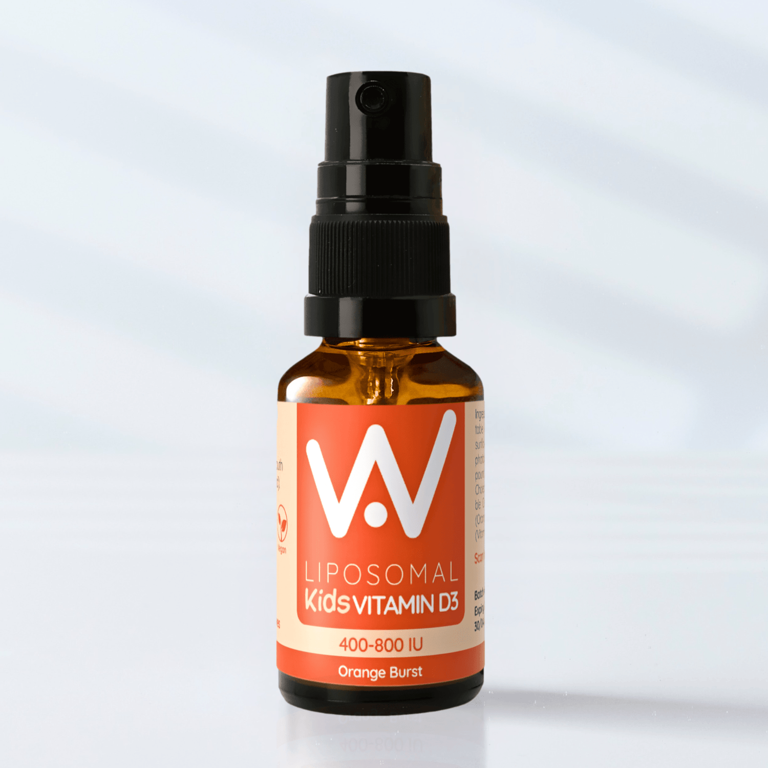 *NEW!* Kids Liposomal Vitamin D3 Oral Spray - 400 to 800IU - Cherry Berry or Orange Burst Flavour