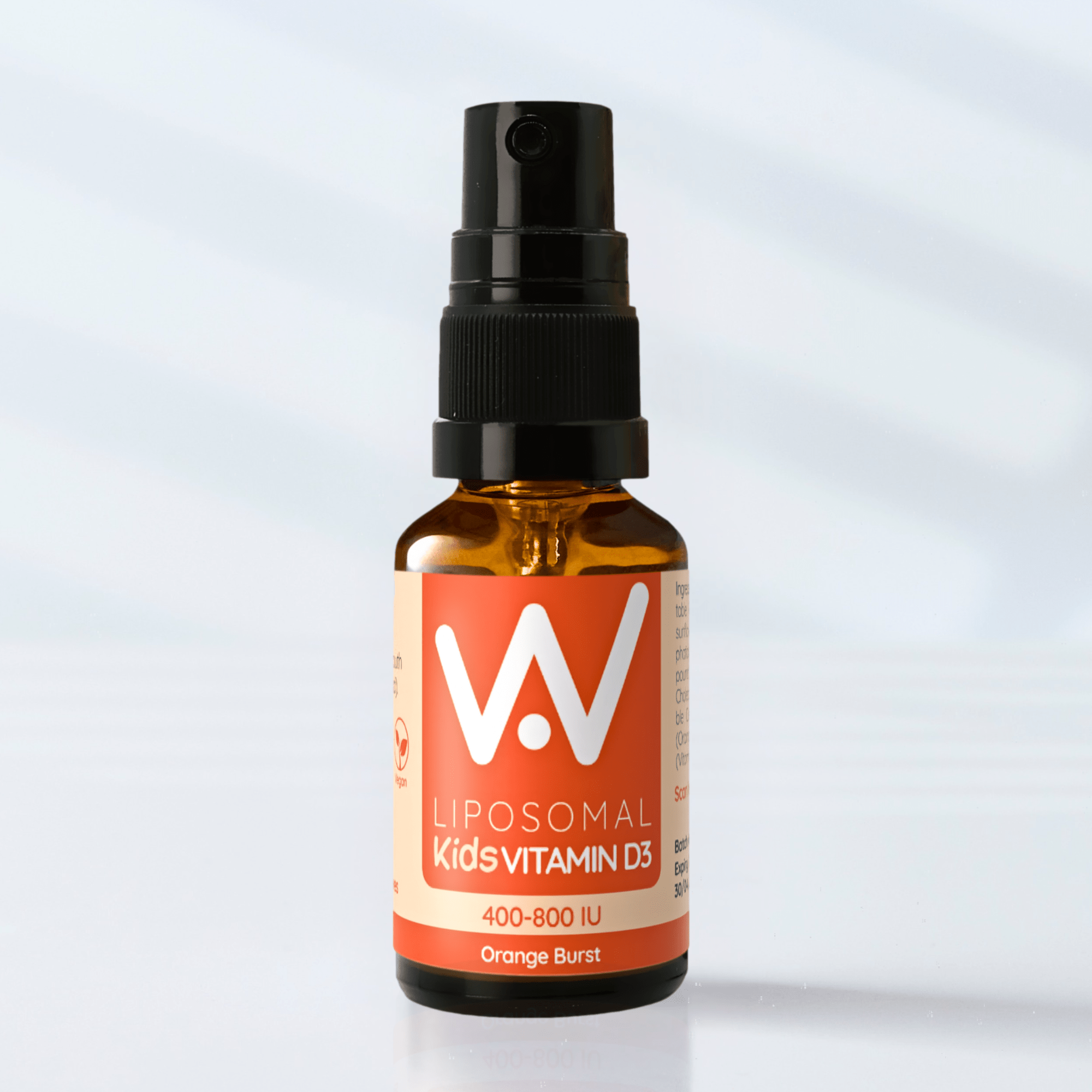 *NEW!* Kids Liposomal Vitamin D3 Oral Spray - 400 to 800IU - Cherry Berry or Orange Burst Flavour