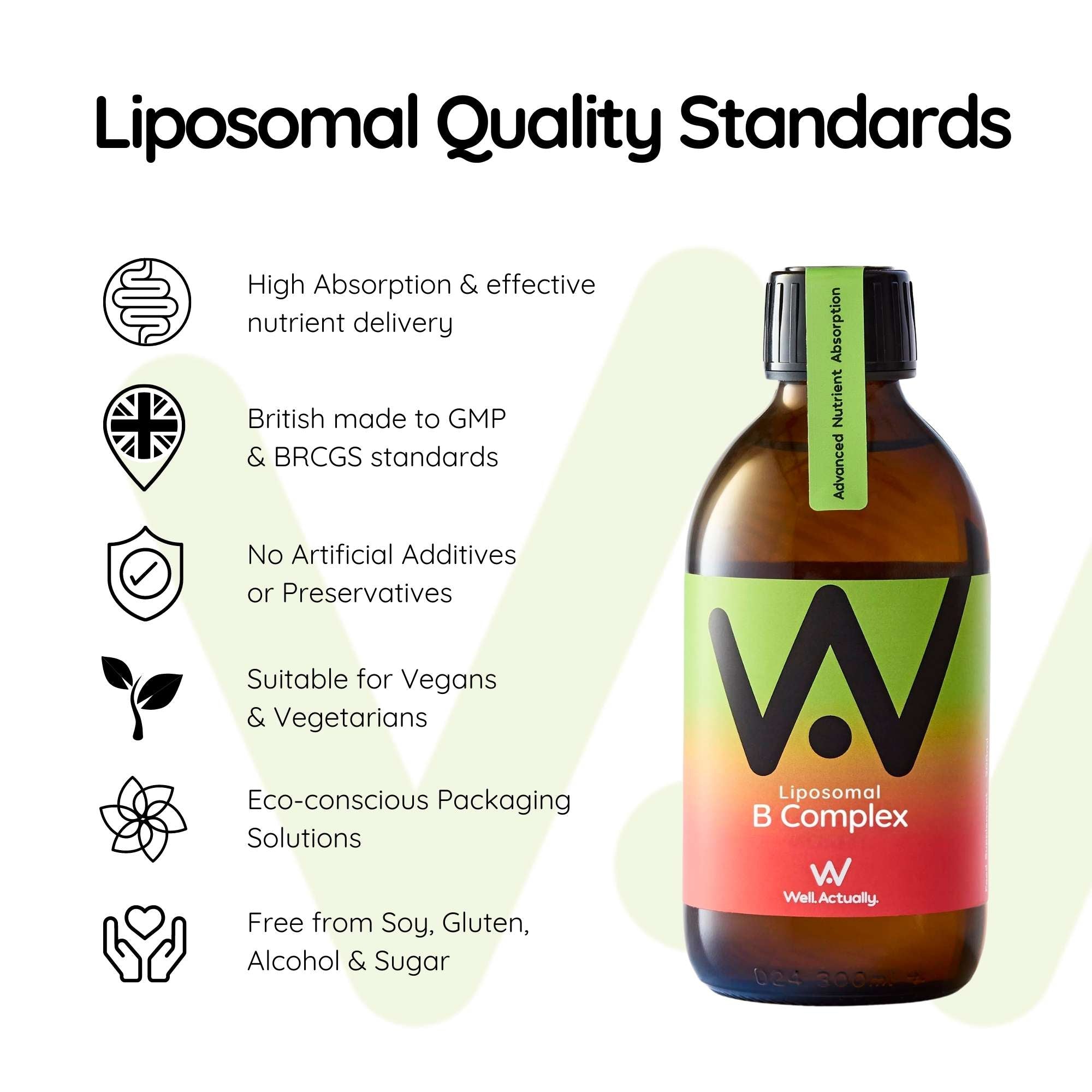 Liposomal Vitamin B Complex Liquid 8 Essential Vitamins