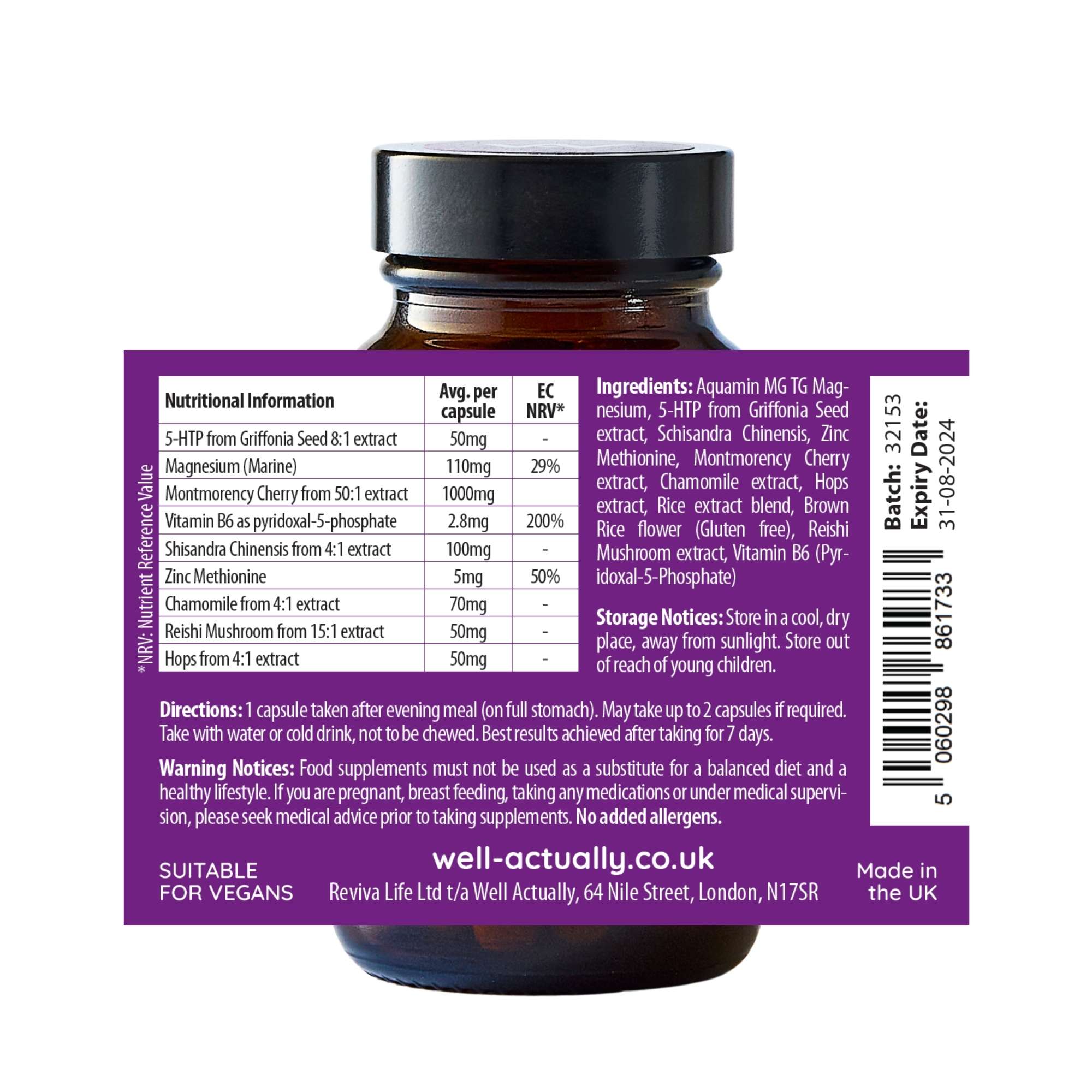 Neuro Night 5-HTP+ 9 Ingredients - 60 Capsules