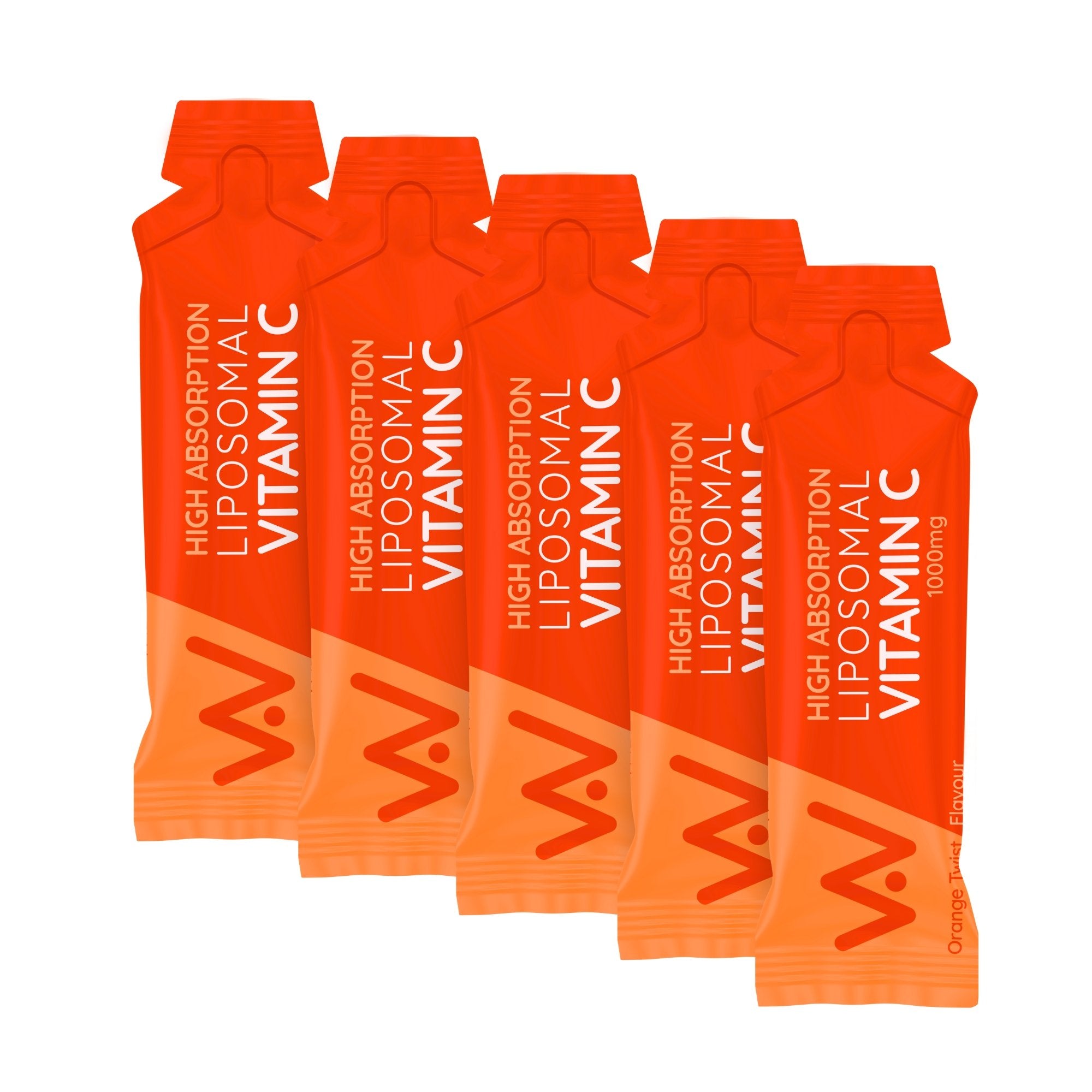 NEW Liposomal Vitamin C Liquid - 1000mg - 30 Sachet Pack - Orange Twist Flavour