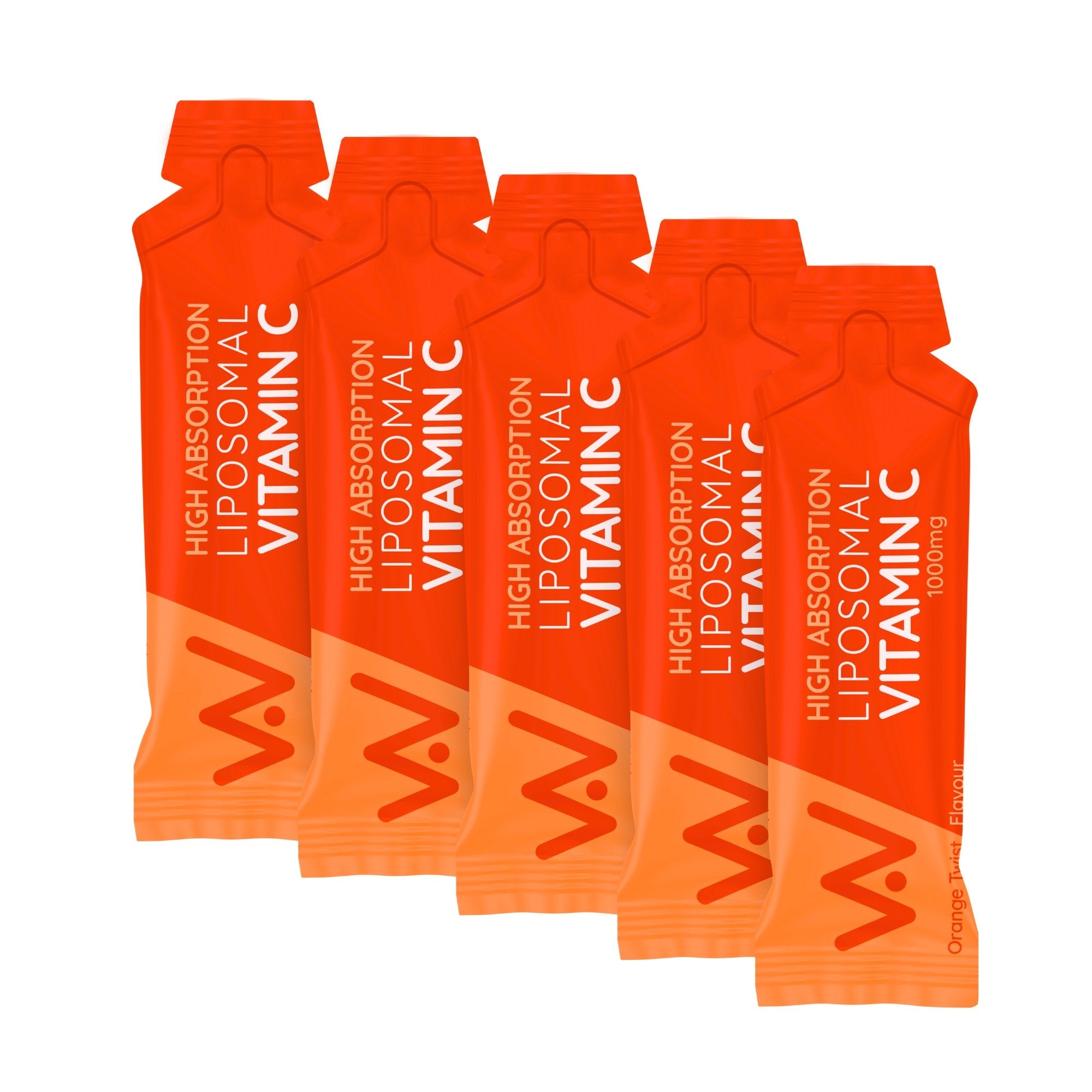 NEW Liposomal Vitamin C Liquid - 1000mg - 5 Sachet Pack - Orange Twist Flavour